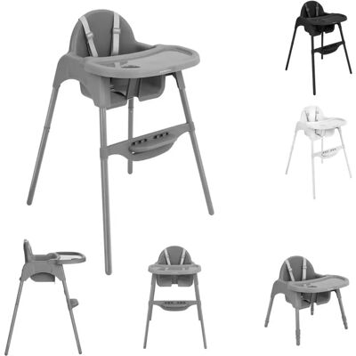 Kikkaboo Hochstuhl Jammy - 2-in-1, Kinderstuhl, Fußstütze, Gurt, Bechervertiefung Kikkaboo Hochstuhl Jammy - 2-in-1, Kinderstuhl, Fußstütze, Gurt, Bechervertiefung