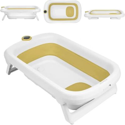 Bañera para bebé Kikkaboo Rio Plegable Antideslizante con Drenaje y Termómetro - Bañera para Bebés Bañera para bebé Kikkaboo Rio Plegable Antideslizante con Drenaje y Termómetro - Bañera para Bebés