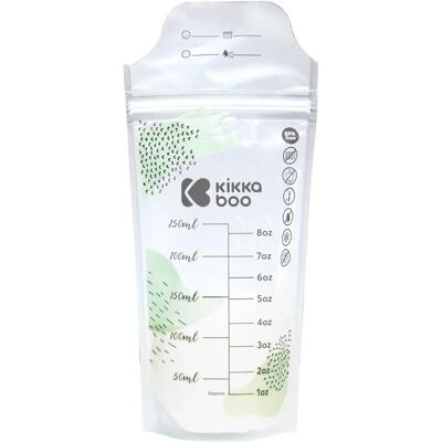 Kikkaboo Muttermilchbeutel - 50 Stück, 250 ml, Auslaufsicher Kikkaboo Muttermilchbeutel - 50 Stück, 250 ml, Auslaufsicher