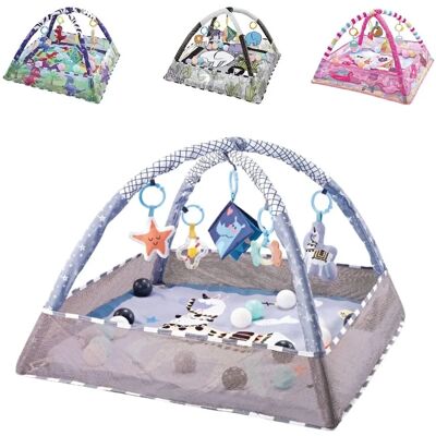 Kikkaboo Spielbogen, Krabbeldecke 2 in 1 - Baby Spielset Kikkaboo Spielbogen, Krabbeldecke 2 in 1 - Baby Spielset