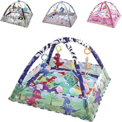 Kikkaboo Spielbogen, Krabbeldecke 2 in 1 - Baby Spielset Kikkaboo Spielbogen, Krabbeldecke 2 in 1 - Baby Spielset