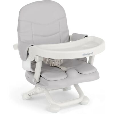 Kikkaboo Pappo Booster - Seggiolino bambino, pieghevole, grigio chiaro Kikkaboo Pappo Booster - Seggiolino bambino, pieghevole, grigio chiaro