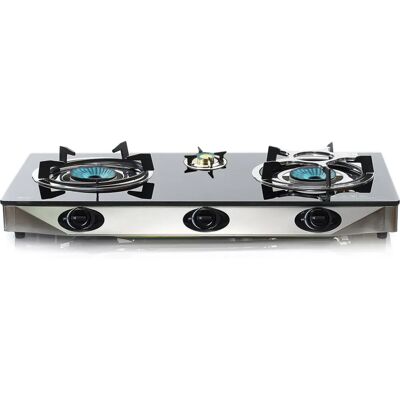 NGB-S3 Triple Gas Stove Black Glass Indoor Cooktop NGB-S3 Triple Gas Stove Black Glass Indoor Cooktop