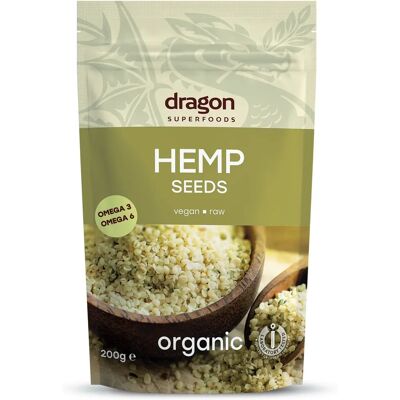 Dragon Superfoods - 181419 dried seeds - 200 g - hampfrø Dragon Superfoods - 181419 dried seeds - 200 g - hampfrø