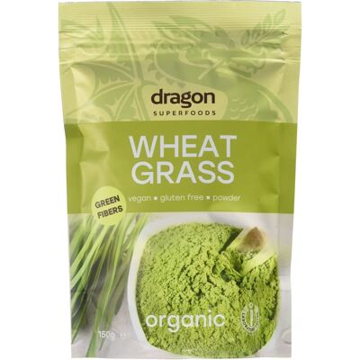 Dragon Superfoods Bio Weizengraspulver - Grün, 150 g - Pulver Dragon Superfoods Bio Weizengraspulver - Grün, 150 g - Pulver