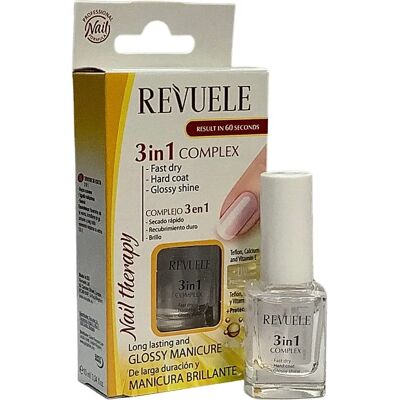 REVUELE Cuidados para Unhas 3 em 1 - Top Coat Proteção & Brilho REVUELE Cuidados para Unhas 3 em 1 - Top Coat Proteção & Brilho