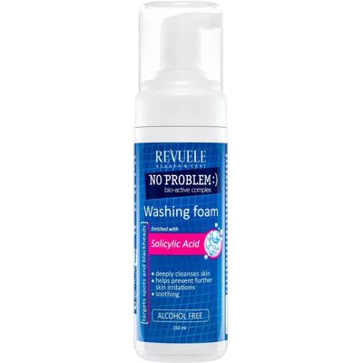 Schiuma Detergente No Problem Revuele - Pulitore con Acido Salicilico 150ml Schiuma Detergente No Problem Revuele - Pulitore con Acido Salicilico 150ml