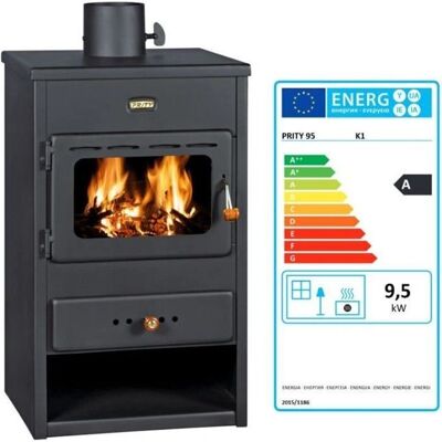 Viking Choice Poêle à bois - Classe énergétique A - 9,5kW - Ø130mm - Publicité Viking Choice Poêle à bois - Classe énergétique A - 9,5kW - Ø130mm - Publicité