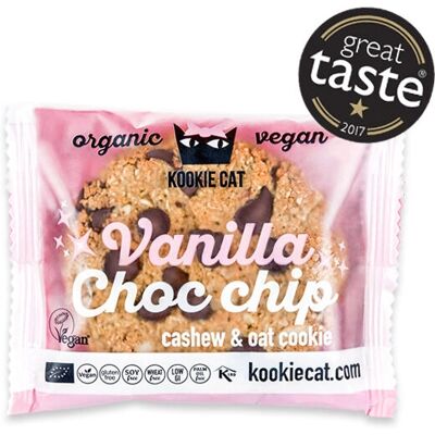 Kookie Cat Vanilje & Sjokoladestykker Kjeks - Vegansk, Økologisk, Glutenfri Kookie Cat Vanilje & Sjokoladestykker Kjeks - Vegansk, Økologisk, Glutenfri