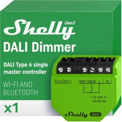 Shelly DALI Dimmer Gen3 - DALI Control Module Shelly DALI Dimmer Gen3 - DALI Control Module