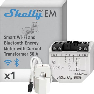 Shelly EM Gen3 - 50A WLAN Stromzähler Modul Shelly EM Gen3 - 50A WLAN Stromzähler Modul