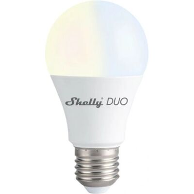 Ampoule intelligente Shelly Duo Wi-Fi - Blanc - Publicité Ampoule intelligente Shelly Duo Wi-Fi - Blanc - Publicité