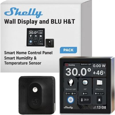 Shelly Wall Display Black - 4'' Touchscreen Smart Home Panel Shelly Wall Display Black - 4'' Touchscreen Smart Home Panel