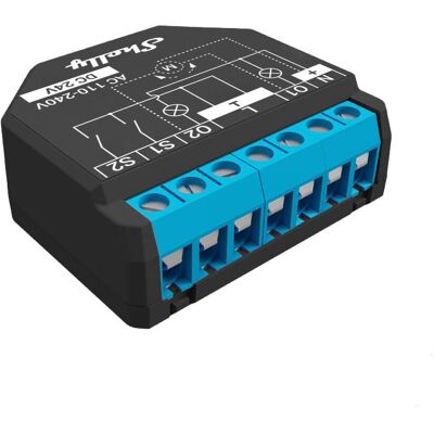 Shelly Plus 2PM - Smart switch with 2 channels, Black Shelly Plus 2PM - Smart switch with 2 channels, Black