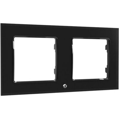 Shelly WF2 Black Wall Frame - Wall Switch Frame - Indoor Use Shelly WF2 Black Wall Frame - Wall Switch Frame - Indoor Use
