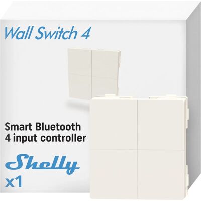 Shelly Blue Wall Switch 4 - Interruttore da parete Shelly Blue Wall Switch 4 - Interruttore da parete