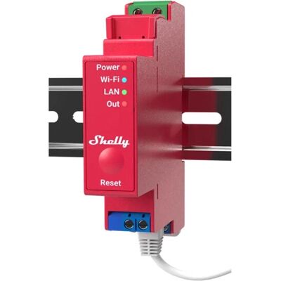 Shelly Pro 1PM - Energy Meter - Pink - Electrical Relay Shelly Pro 1PM - Energy Meter - Pink - Electrical Relay