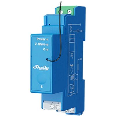 Shelly Qubino Wave Pro 1 - Electrical Relay - Blue Shelly Qubino Wave Pro 1 - Electrical Relay - Blue