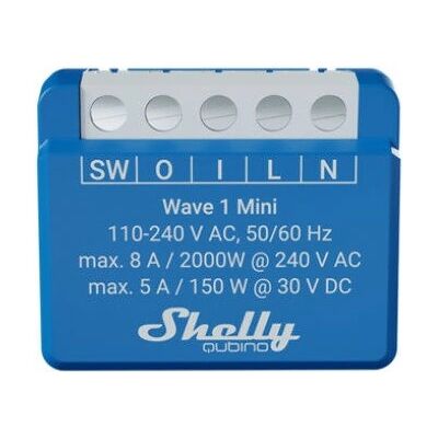 Shelly Qubino Wave 1 Mini Slimme Schakelaar - Z-Wave Shelly Qubino Wave 1 Mini Slimme Schakelaar - Z-Wave
