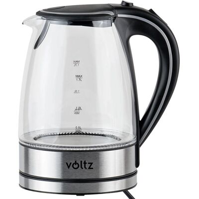 Βολτζ V51230E Ηλεκτρικός Βραστήρας - 2200W, 1.7L, Γυαλί, Ανοξείδωτο ατσάλι Βολτζ V51230E Ηλεκτρικός Βραστήρας - 2200W, 1.7L, Γυαλί, Ανοξείδωτο ατσάλι