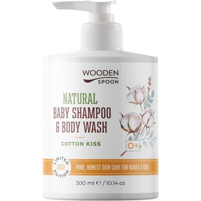 WoodenSpoon Natural Cotton Kiss 2v1 - Shampoo e Gel Doccia per Bambini WoodenSpoon Natural Cotton Kiss 2v1 - Shampoo e Gel Doccia per Bambini