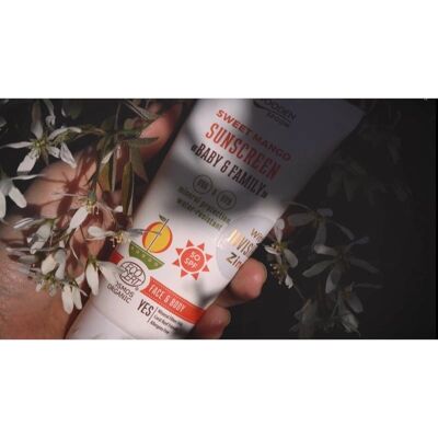 WoodenSpoon Baby & Family Sweet Mango SPF 50 Sunscreen Lotion - Sun Protection for All WoodenSpoon Baby & Family Sweet Mango SPF 50 Sunscreen Lotion - Sun Protection for All