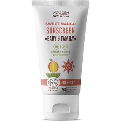 WoodenSpoon Mango SPF 50 Lotion Solaire - Protection solaire visage & corps - Publicité WoodenSpoon Mango SPF 50 Lotion Solaire - Protection solaire visage & corps - Publicité
