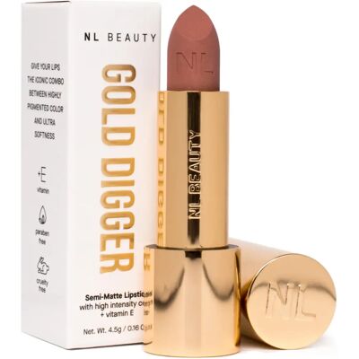 NL Beauty Gold Digger Rossetto - The Queen - Opaco, Cremoso, Alta Pigmentazione NL Beauty Gold Digger Rossetto - The Queen - Opaco, Cremoso, Alta Pigmentazione