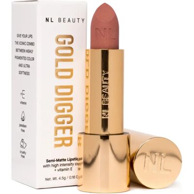 NL Beauty Gold Digger Rossetto - 04 Treasure - Effetto opaco duraturo NL Beauty Gold Digger Rossetto - 04 Treasure - Effetto opaco duraturo