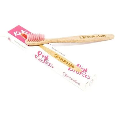 Nordics Pink Bamboo Children's Toothbrush - Toothbrush Nordics Pink Bamboo Children's Toothbrush - Toothbrush