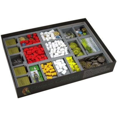 Folded Space Clans of Caledonia Game Insert - Storage Organizer Folded Space Clans of Caledonia Game Insert - Storage Organizer