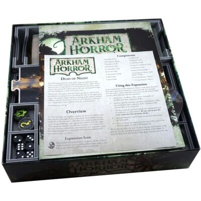 Insert de jeu Folded Space Arkham Horror - Troisième Édition, compatible avec Mysterium, cartes sleeved - Publicité Insert de jeu Folded Space Arkham Horror - Troisième Édition, compatible avec Mysterium, cartes sleeved - Publicité