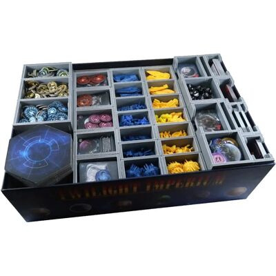 Insert de Jeu Folded Space Twilight Imperium - Rangement Efficace - Publicité Insert de Jeu Folded Space Twilight Imperium - Rangement Efficace - Publicité