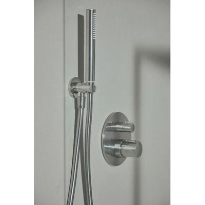 Termostat de duș Ideal Standard Navigo încastrat - Furtună argintie Termostat de duș Ideal Standard Navigo încastrat - Furtună argintie