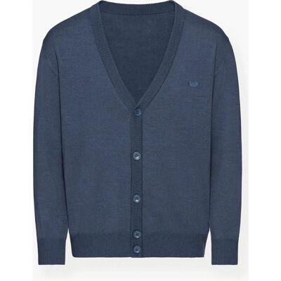 MARCO DONATI Gr. 50 Blauer Wollcardigan - Unisex Kleidung MARCO DONATI Gr. 50 Blauer Wollcardigan - Unisex Kleidung