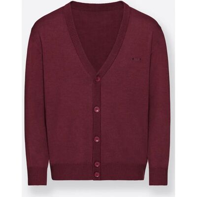 MARCO DONATI Herren Cardigan 56 Bordeaux Wolle - Strickjacke MARCO DONATI Herren Cardigan 56 Bordeaux Wolle - Strickjacke