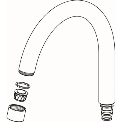 Ideal Standard B960293GN Salida de tubo de acero inoxidable - Grifo Ideal Standard B960293GN Salida de tubo de acero inoxidable - Grifo