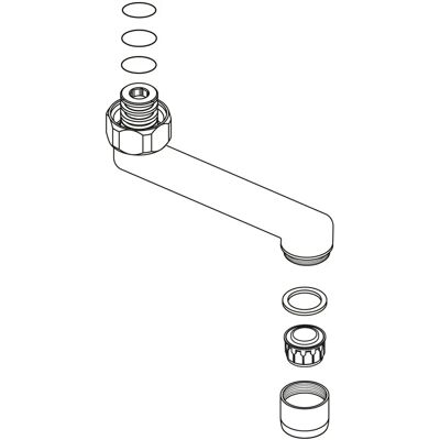 Ideal Standard B961054AA - G3/4, 110 mm Chrom Rohrauslauf für B0106 Ideal Standard B961054AA - G3/4, 110 mm Chrom Rohrauslauf für B0106