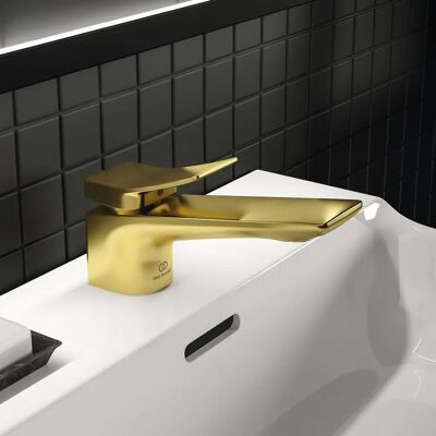 Robinet de chiuvetă Ideal Standard Conca - rază 132mm - Auriu Periat Robinet de chiuvetă Ideal Standard Conca - rază 132mm - Auriu Periat
