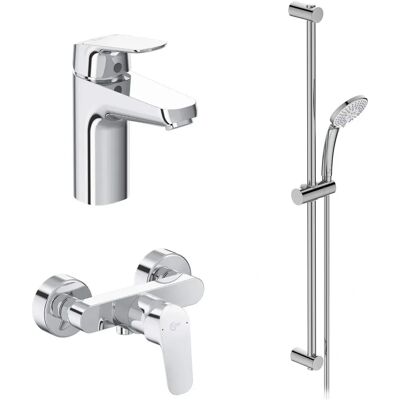 Ideal Standard Ceraflex - Set di Miscelatori, Cromato, 3 Funzioni - Kit di Rubinetti Ideal Standard Ceraflex - Set di Miscelatori, Cromato, 3 Funzioni - Kit di Rubinetti