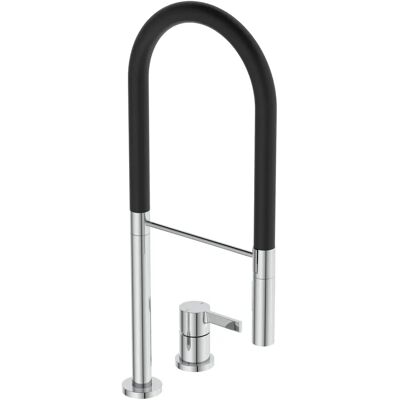 Grifo de cocina Ideal Standard 2 agujeros BD425AA cromo, con ducha de 2 funciones Grifo de cocina Ideal Standard 2 agujeros BD425AA cromo, con ducha de 2 funciones