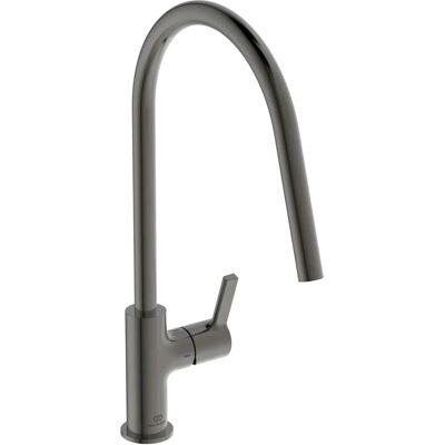 Ideal Standard Gusto - Grifo de cocina con caño alto giratorio 360° - Gris Ideal Standard Gusto - Grifo de cocina con caño alto giratorio 360° - Gris