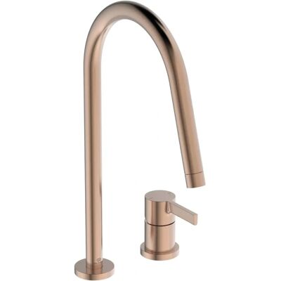 Grifo de cocina Ideal Standard BD422J4 Rosa atardecer - 2 orificios, caño alto Grifo de cocina Ideal Standard BD422J4 Rosa atardecer - 2 orificios, caño alto