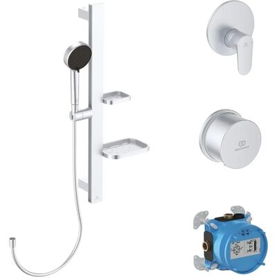 Pacchetto Doccia Ideal Standard BE127SI Silver con Termostato Pacchetto Doccia Ideal Standard BE127SI Silver con Termostato