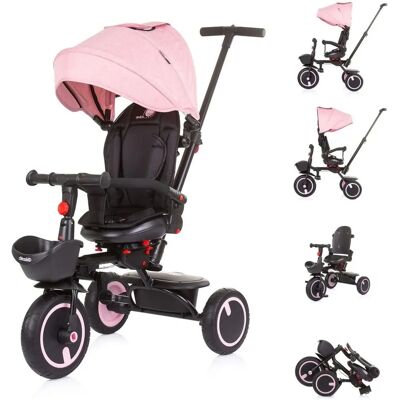 Chipolino Pink Faltbares 2-in-1 umkehrbarer Sitz-Triathlon - Babyfahrzeug Chipolino Pink Faltbares 2-in-1 umkehrbarer Sitz-Triathlon - Babyfahrzeug