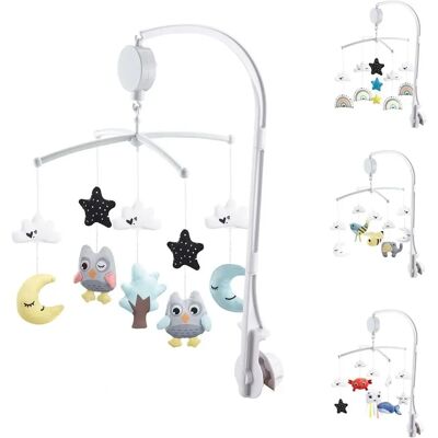 Chipolino Graues Musik-Mobile mit abnehmbaren Figuren & Aufzugsmechanismus - Musik Mobile Chipolino Graues Musik-Mobile mit abnehmbaren Figuren & Aufzugsmechanismus - Musik Mobile