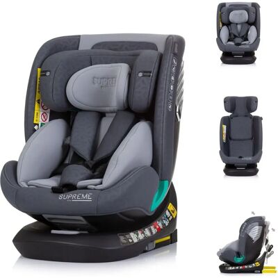 Chipolino Kinderautositz Supreme - 360° drehbar, Isofix, Grau Chipolino Kinderautositz Supreme - 360° drehbar, Isofix, Grau