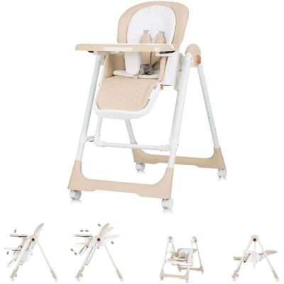 Silla alta y mecedora para bebés Chipolino - Beige Silla alta y mecedora para bebés Chipolino - Beige