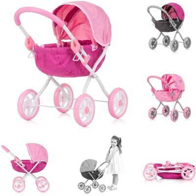 Chipolino Daisy Baba játék babakocsi - Összecsukható, Napernyő, 4 kerék - Baba játék Chipolino Daisy Baba játék babakocsi - Összecsukható, Napernyő, 4 kerék - Baba játék
