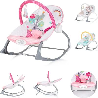 Chipolino Mecedora para bebés Melodía 2 en 1 Rosa - Mecedora para bebés Chipolino Mecedora para bebés Melodía 2 en 1 Rosa - Mecedora para bebés
